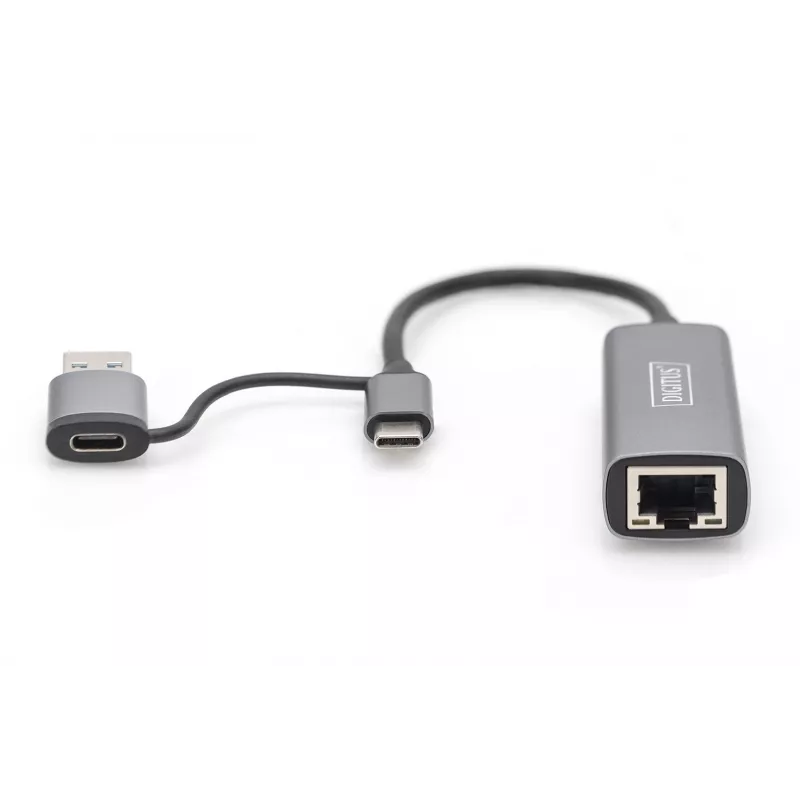 Adaptador USB Type-C Gigabit Ethernet Digitus DN-3028