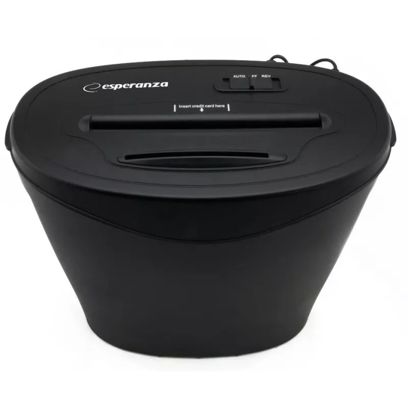 Destruidor de documentos Esperanza EN103 22 cm preto