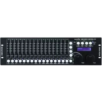 Mesa de controlo de iluminação EUROLITE Move Control 512 32 canais 19 polegadas (48,30 cm) Controlador DMX