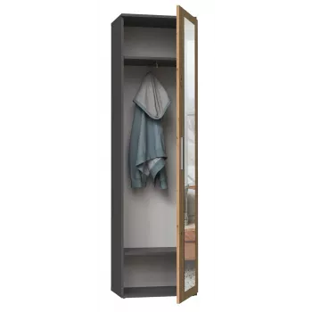 Top e shop DUO SZAFA ANT/ART KP — 1 porta, 2 prateleiras, 500×350×1800 mm
