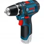 Bosch GSR 12V-15 Professional 650 g preto, azul, vermelho, prateado