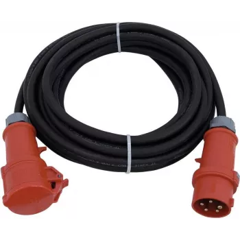 Cabo de extensão PSSO 10 m 16 A 5x2,5 mm² CEE, vermelho