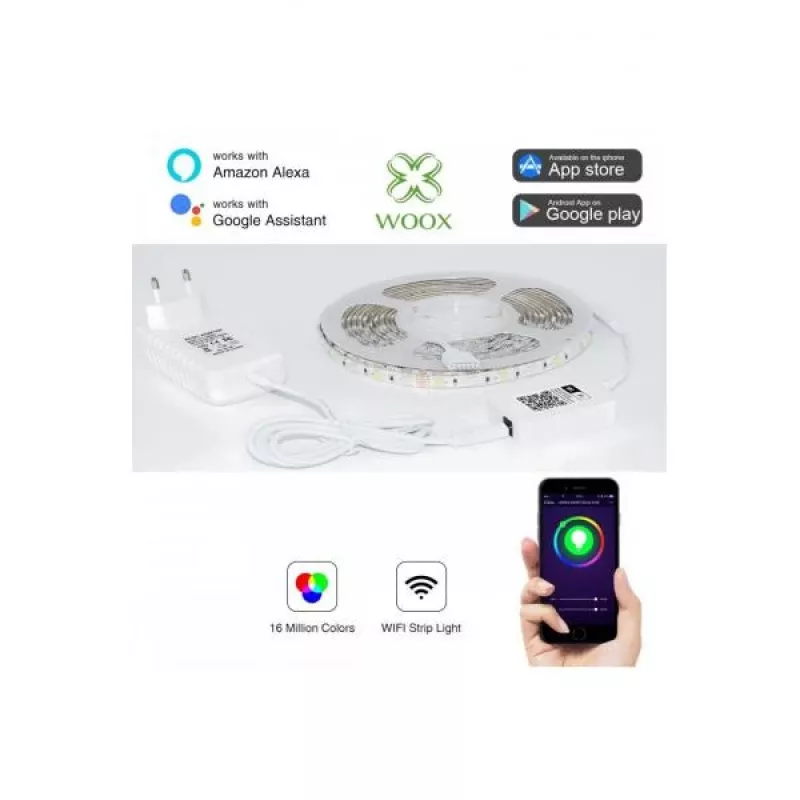 WOOX R5093 iluminação inteligente Fita de luz inteligente Wi-Fi 24 W