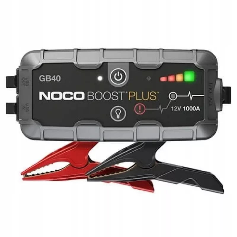 Arrancador auxiliar NOCO GB40 Boost 12V 1000A com bateria integrada de 12V/USB