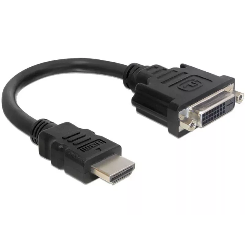 Cabo HDMI-DVI M/F DeLOCK 0.2m