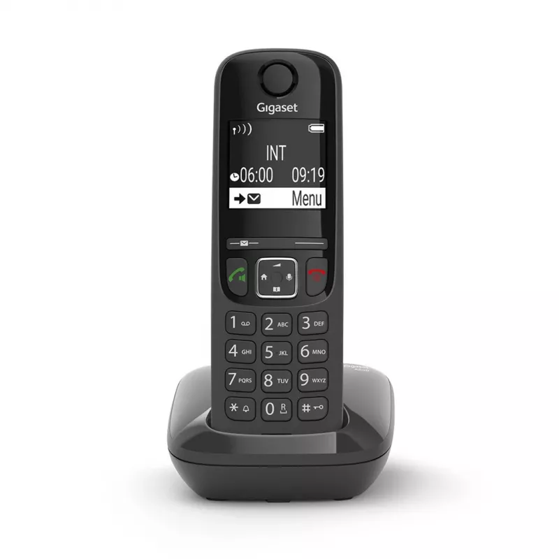 Telefone analógico/DECT Gigaset AS690 identificação de chamadas auscultador sem fios preto