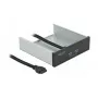 Painel frontal DeLOCK 5,25 polegadas 2 x portas USB 5 Gbit/s Type-A
