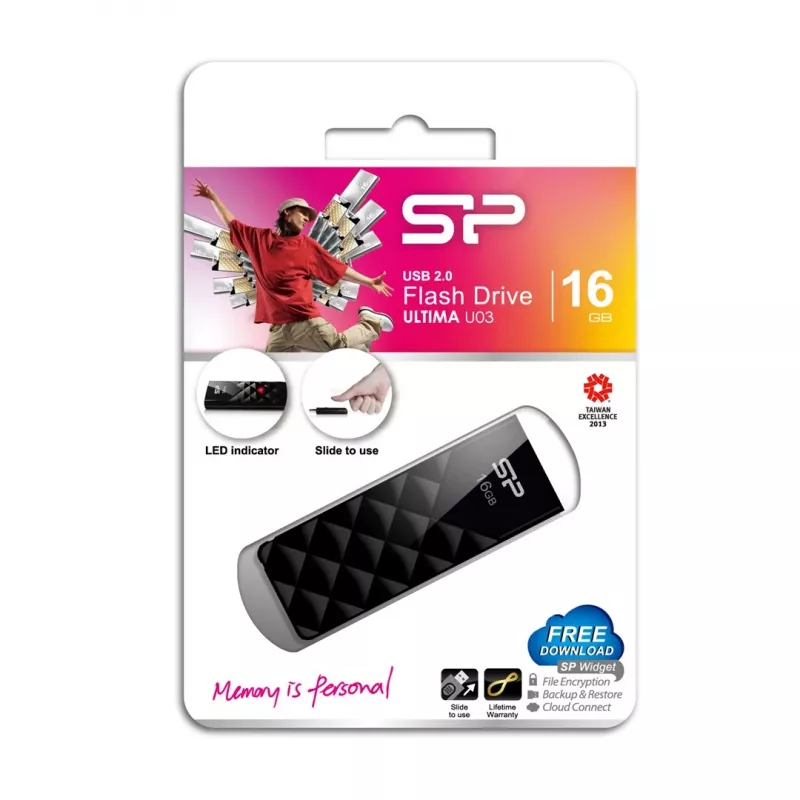 Silicon Power Ultima U03 Pen Drive 16 GB USB Type-A 2.0 Preto