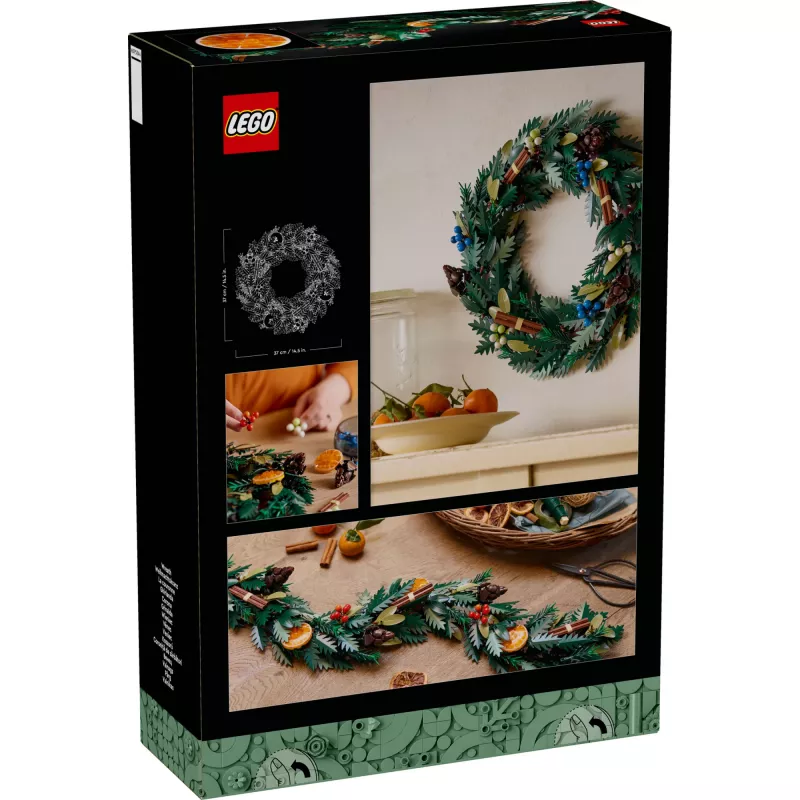 LEGO 10340 Icons Coroa de Natal brinquedo de construção