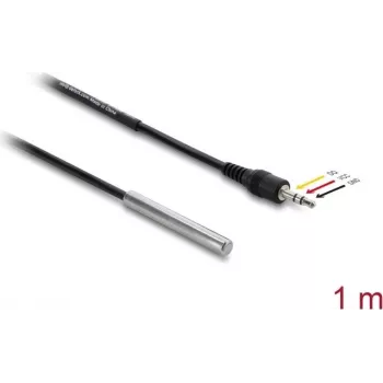 Cabo sensor/atuador DELOCK 91387, 1 m de comprimento, ficha, preto