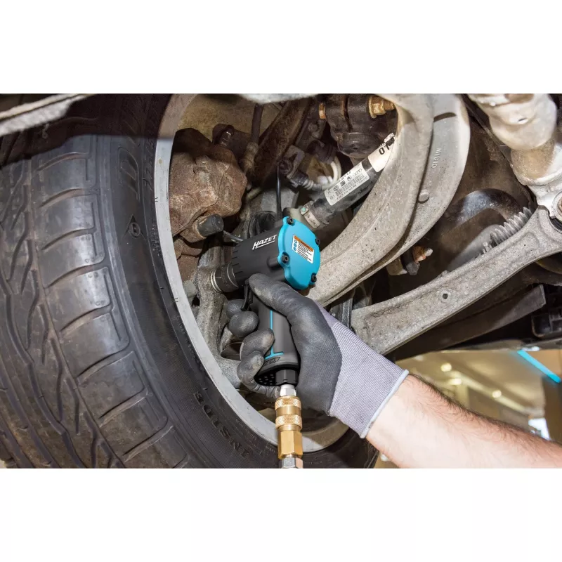 Chave de impacto HAZET 9012M-1 1/2 polegadas 8800 rpm Preto, Azul
