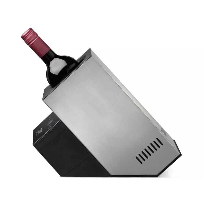 Caso | Refrigerador de vinho | WineCase Deluxe Aço inoxidável | Capacidade de garrafas 1 | Preto/Prata