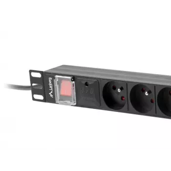 Régua de tomadas Lanberg PDU-08E-0200-BK