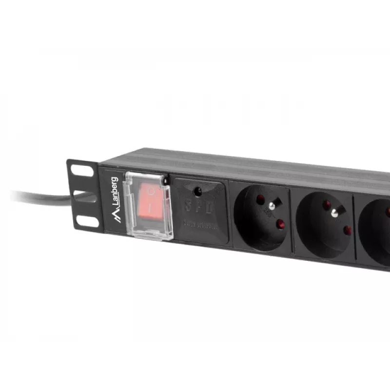 Régua de tomadas Lanberg PDU-08E-0200-BK