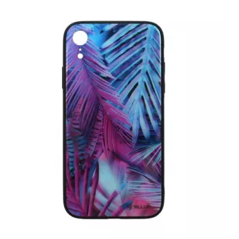 Película de vidro Tellur Cover Glass Print para iPhone XR com design de palmeira impresso