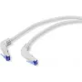 Renkforce RF-4892520 cabo de rede RJ45, cabo patch CAT 6a S/FTP 20,00 m cinzento (RAL 7035) curvado 90° para baixo 1 unidade (RF-4892520)