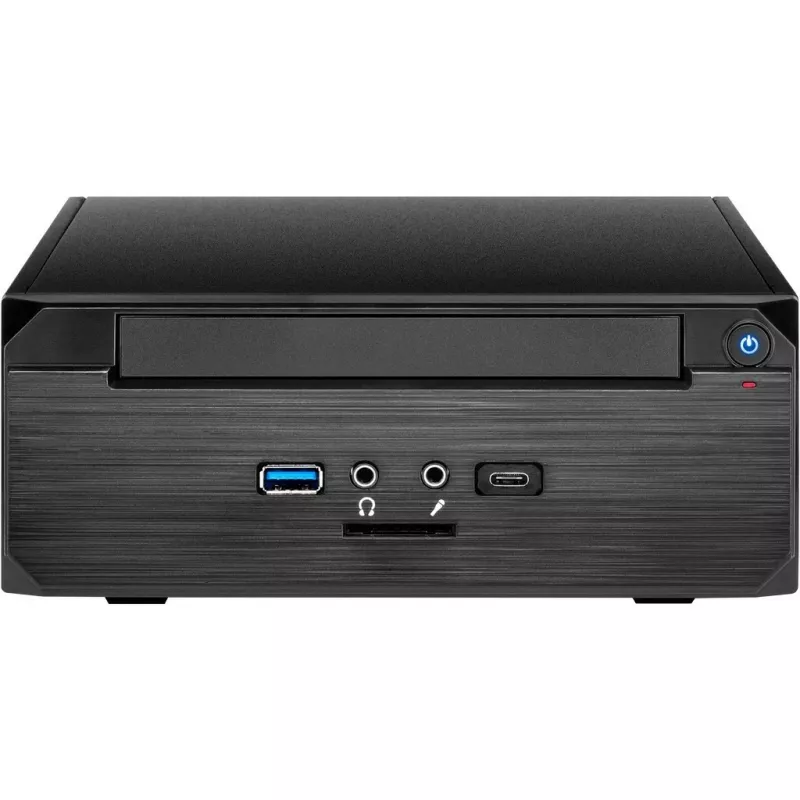INTER-TECH ITX MW-02 Type C 3.0 incl. conector USB 3.0 Type C externo incl. compartimento fino para unidade de DVD (88881246)