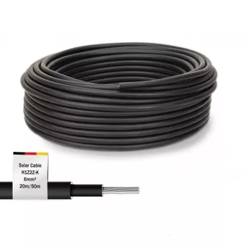 Cabo Digitus DK-SCIC6B-0200 20 m 6 mm² preto resistente aos UV 1500 V DC