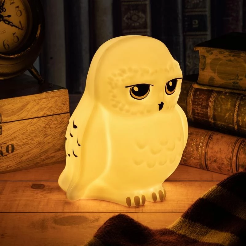 Candeeiro de mesa Paladone Hedwig Light V3 – luz de cabeceira LED em forma de coruja Hedwig