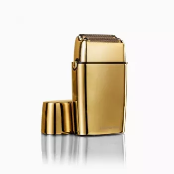 Máquina de barbear foil BABYLISS FXFS2GE — máquina de barbear foil sem fios com 2 lâminas, bateria incorporada, 180 min de autonomia, dourado