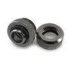 Conector XSPC G1/4 para tubo rígido de 14 mm, preto cromado - 8 unidades