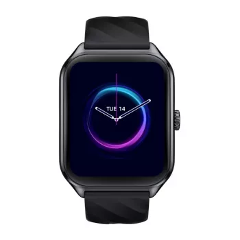 Smartwatch Zeblaze GTS 4 — 1,94 polegadas (4,93 cm) AMOLED, 466×466 px, ecrã tátil, Wi-Fi, bracelete de silicone, preto