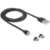 Cabo USB DeLOCK 85723 USB 2.0 1,1 m USB A USB C/Micro-USB B preto