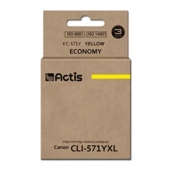 Tinte Actis KC-571Y (substituto Canon CLI-571Y; standard; 12 ml; amarelo)