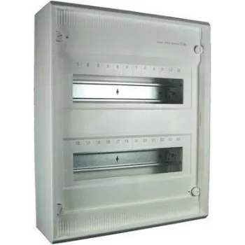 1 unid. - Hager Quadro elétrico, AP Volta IP30, 2x12PLE, DIN4387 VA24CN / 248635