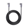 Cabo USB-C Unitek C14147ABK01 90°–90° PD 100W 0,5 m, angular para angular, preto