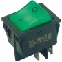 Interruptor de tecla Bachmann 924.097 2P preto verde
