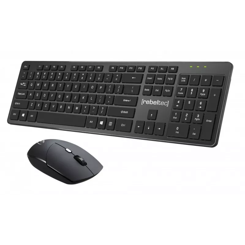 Conjunto de teclado e rato sem fios Rebeltec