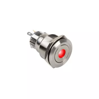 Botão DimasTech PD211 22 mm Silverline Dot RGB — botão de painel antivandalismo