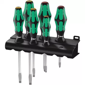 Conjunto de chaves de fendas Wera Workshop 6 peças 334 SK/6 fenda, Phillips Phillips (05007680001)