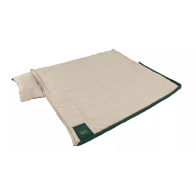 Saco de dormir Outwell Contour Prime adulto retangular poliéster 850×2200 mm, altura máxima do utilizador 190 cm, verde