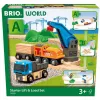 Brio World conjunto inicial de comboio de mercadorias com grua