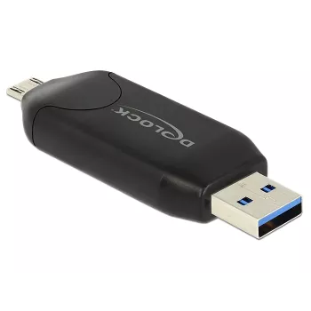 Leitor de cartões DeLOCK 91734 USB/Micro-USB preto