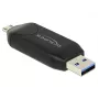 Leitor de cartões DeLOCK 91734 USB/Micro-USB preto
