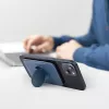 Carteira magnética para cartões UniQ Flixa — compatível com MagSafe, preta (preto azeviche)