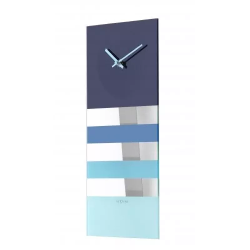 NeXtime Relógio 2855bl Bold Stripes, 38x19 cm, parede, azul