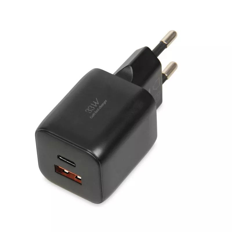 Fonte de alimentação externa IBOX ILUC42B 12 V 2 A, 33 W, USB-A + USB-C PD3.0, QuickCharge 3.0, universal