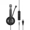 EPOS | SENNHEISER IMPACT SC 75 USB MS headset com fios de arco de cabeça conectividade/música USB Type-A preto