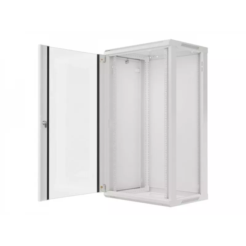Armário de rede Lanberg WF01-6422-10S 22U montagem na parede cinzento