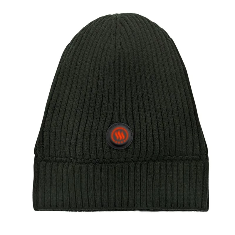 Gorro aquecido Glovii GC2B com bateria – Poliéster preto