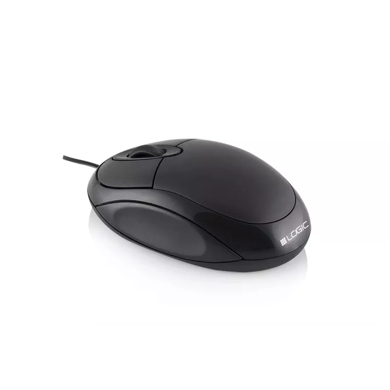 Logic Lm-11 - Rato - ótico - com fio - USB - preto