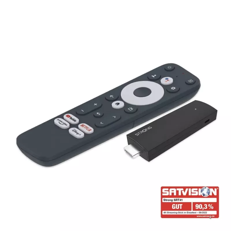 Strong SRT 41 Dongle Smart TV HDMI 4K Ultra HD Android preto