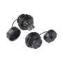 Alcasa IC04-U304 - USB A - Preto - Fêmea - direita - Tereftalato de polibutileno (PBT) - Policloreto de vinilo (PVC) - IP65 - IP67 (IC04-U304)