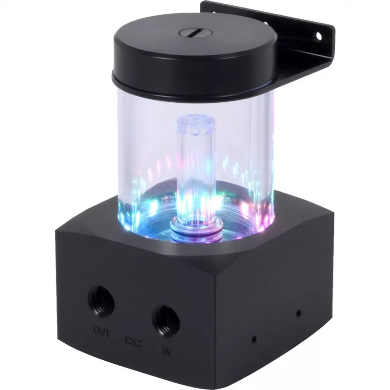 Alphacool Core 100 Aurora ARGB reservatório com bomba VPP, acrílico, preto