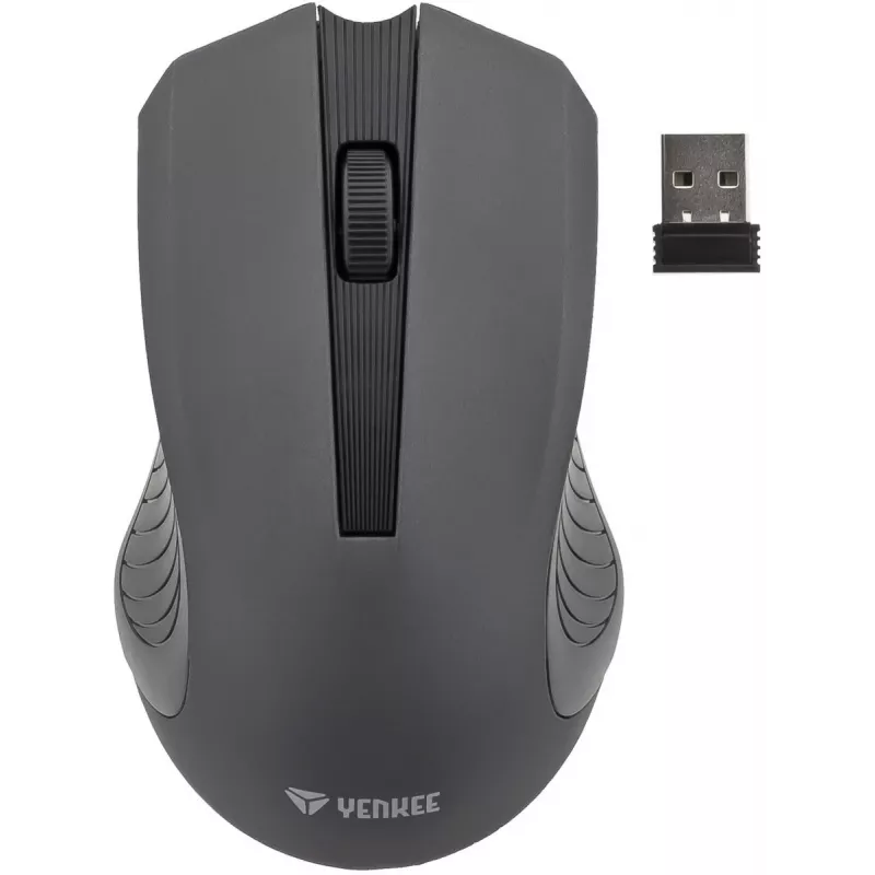 Rato sem fios simétrico 2,4 GHz, 3 botões, alcance 10 m