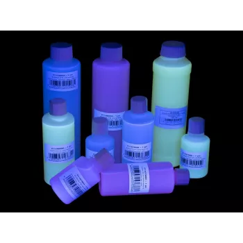 Tinta para almofada de carimbo EUROLITE transparente vermelho ativa a UV 50 ml, tinta para almofada de carimbo visível a UV